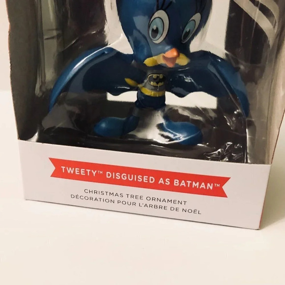 Hallmark Looney Tunes Tweety Bird Disguised  as Batman Christmas Ornament - Picture 3 of 13